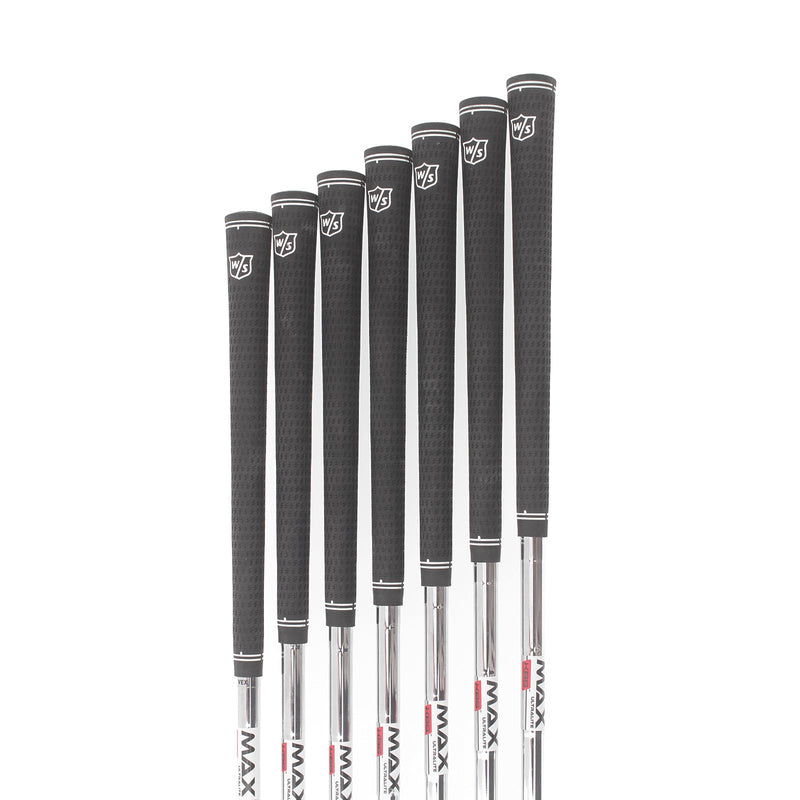 Wilson Staff D9 Steel Mens Left Hand Irons 5-SW Regular - KBS Max Ultralite