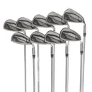 Wilson D9 Steel Mens Right Hand Irons 4-PW+GW+SW Ultralite - KBS Max Ultralite