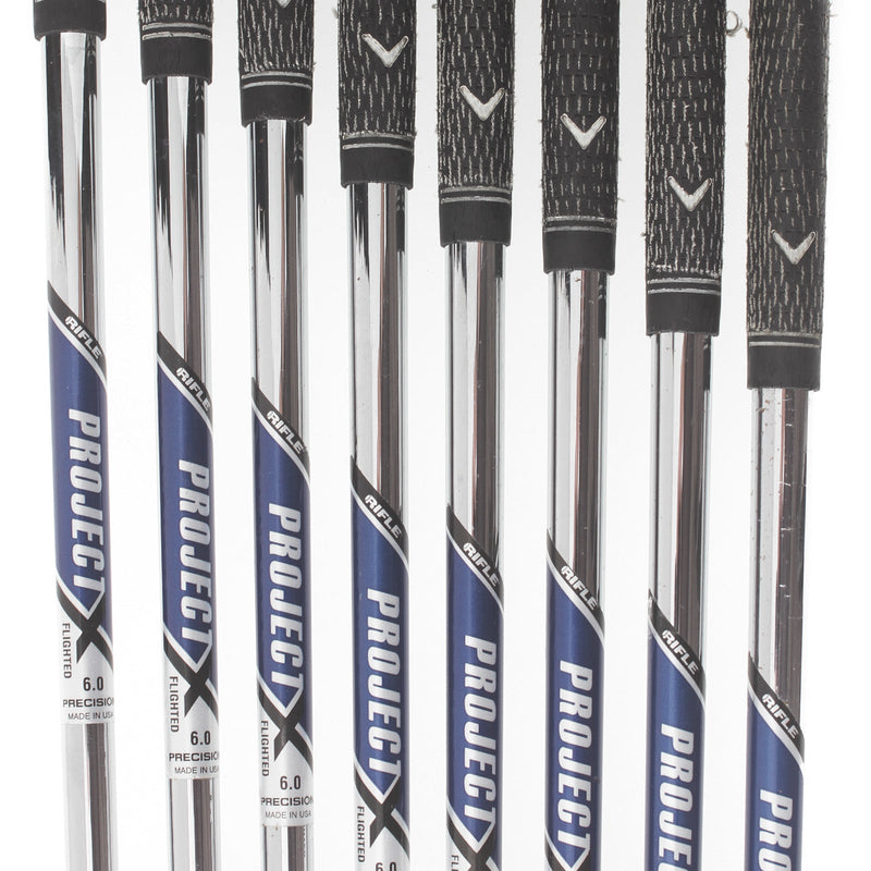 Callaway X Forged 2007 Steel Mens Right Hand Irons 3-PW Stiff - Project X Rifle 6.0