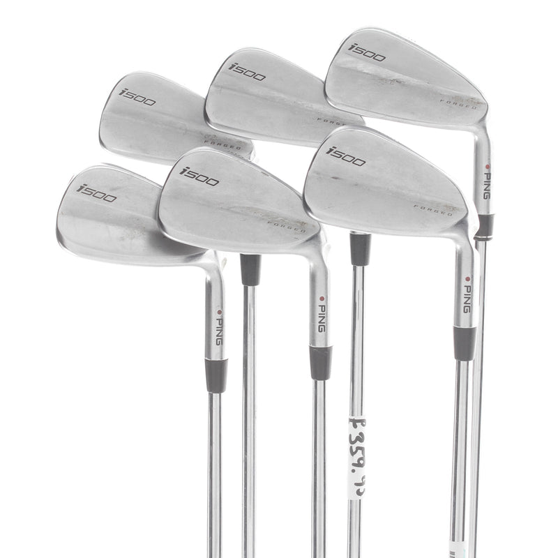 Ping i500 Steel Mens Right Hand Irons 5-PW Red Dot 1* Flat Stiff - True Temper Dynamic Gold S300