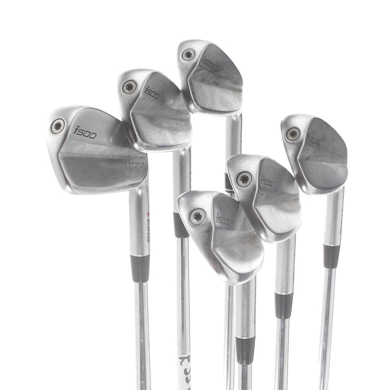 Ping i500 Steel Mens Right Hand Irons 5-PW Red Dot 1* Flat Stiff - True Temper Dynamic Gold S300