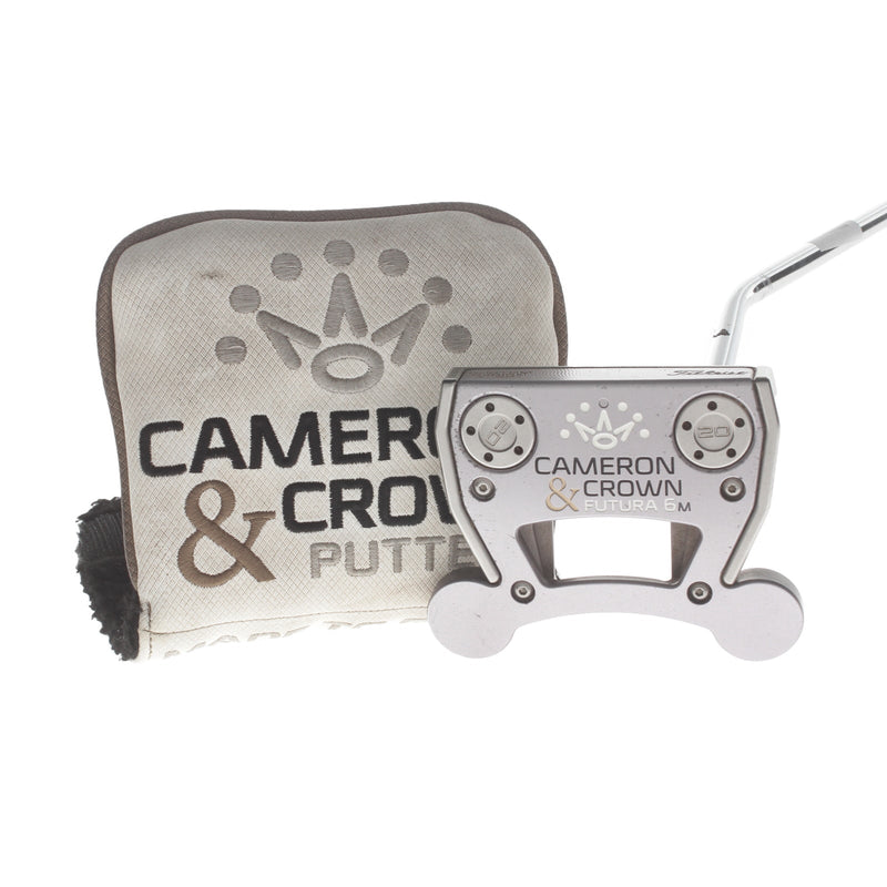 Scotty Cameron Cameron & Crown 6M Mens Right Hand Putter 35" Mallet - Superstroke Wrist Lock