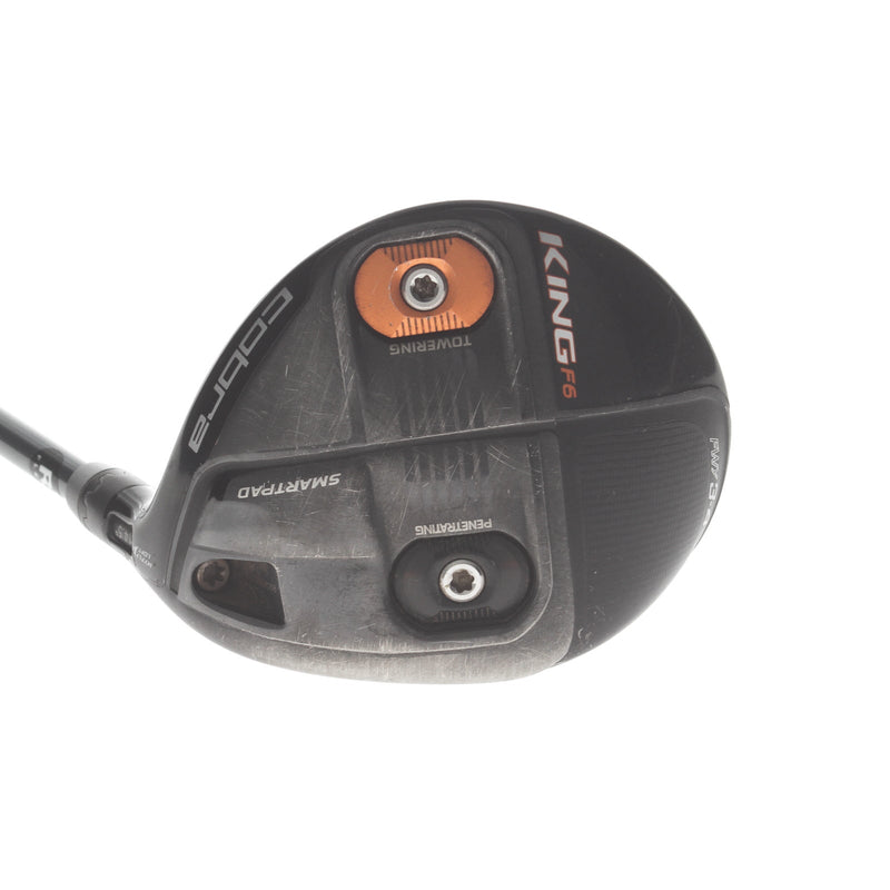 Cobra King F6 Graphite Mens Right Hand Fairway 3 Wood 14.5* Regular - Matrix Ozik MFS Series 65 Red Tie Q4
