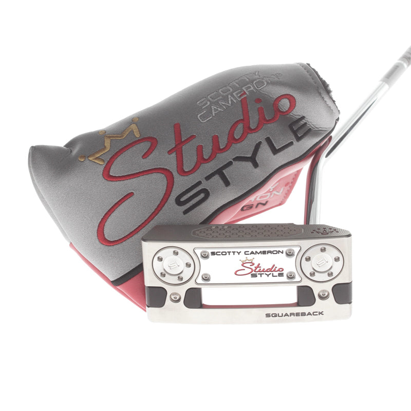 Scotty Cameron Studio Style Squareback Mens Right Hand Putter 34" Mallet - Scotty Cameron Grip