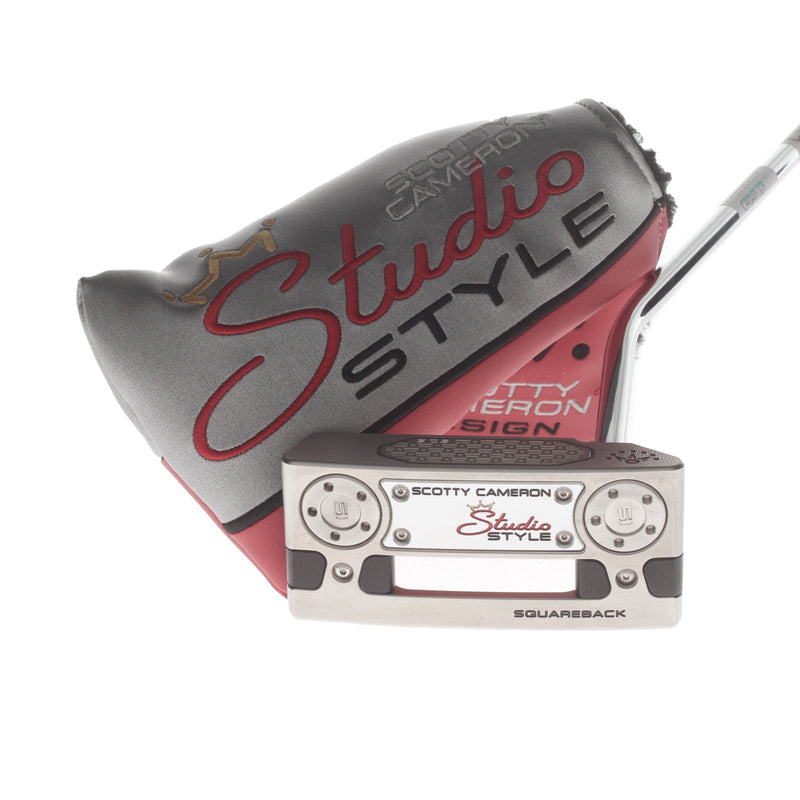 Scotty Cameron Studio Style Squareback Mens Right Hand Putter 35" Mallet - Scotty Cameron Grip