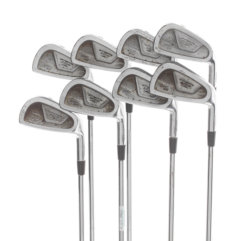 Mizuno T-Zoid Comp EZ Steel Mens Right Hand Irons 3-PW Regular - True Temper Gold Plus R400