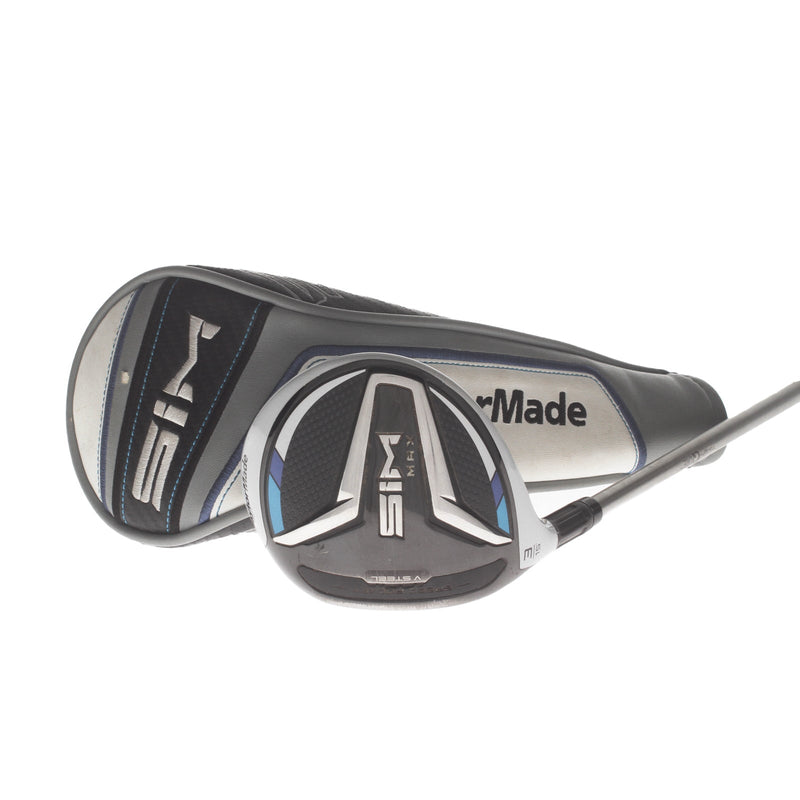 TaylorMade Sim Max Graphite Mens Left Hand Fairway 3 Wood 15* Stiff - Diamana 80