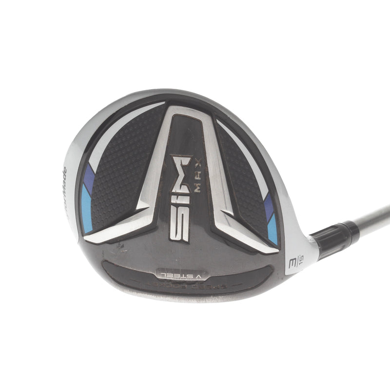 TaylorMade Sim Max Graphite Mens Left Hand Fairway 3 Wood 15* Stiff - Diamana 80
