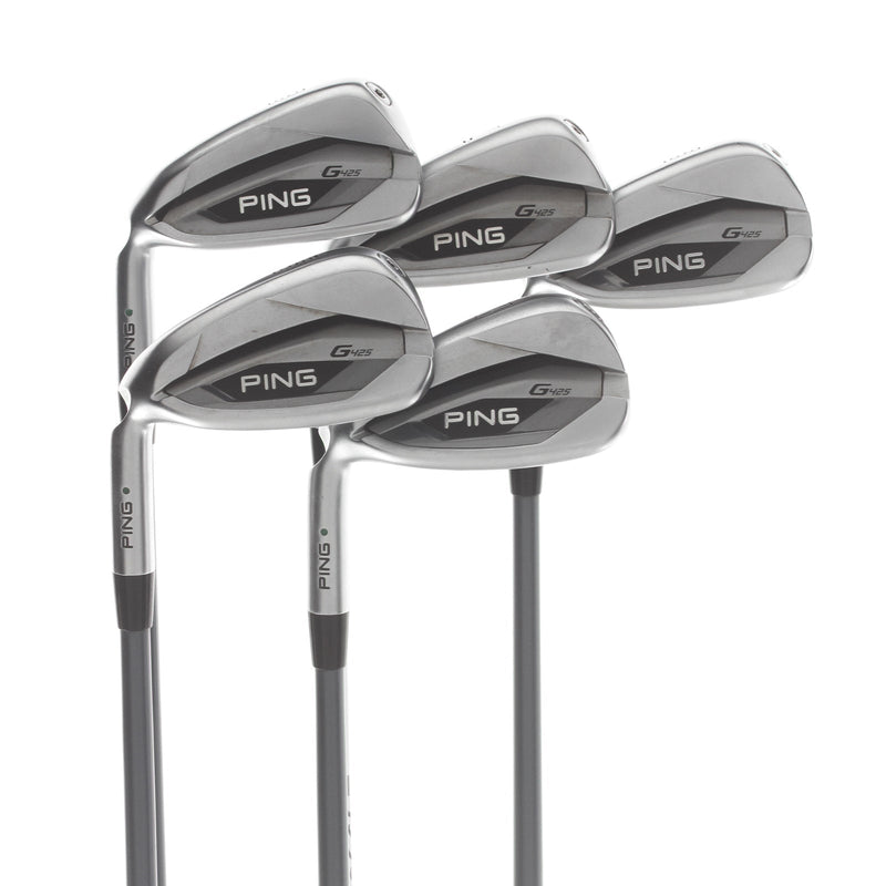 Ping G425 Graphite Mens Left Hand Irons 6-PW Green Dot 2* Upright Senior - Alta CB AWT