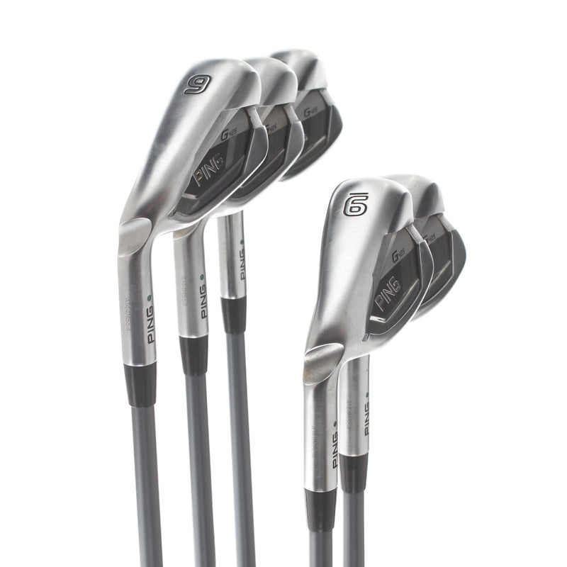 Ping G425 Graphite Mens Left Hand Irons 6-PW Green Dot 2* Upright Senior - Alta CB AWT