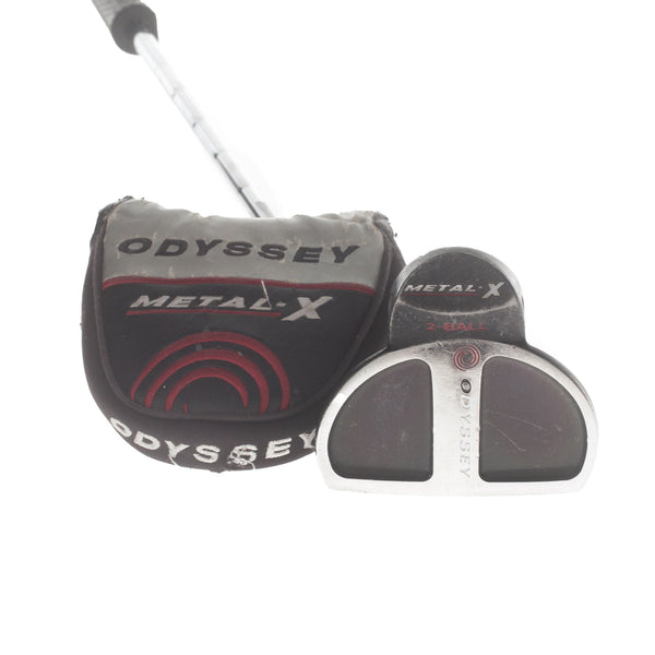 Odyssey Metal X 2-Ball Mens Right Hand Putter 34" Mallet Odyssey - Super Stroke Mid Slim 2.0