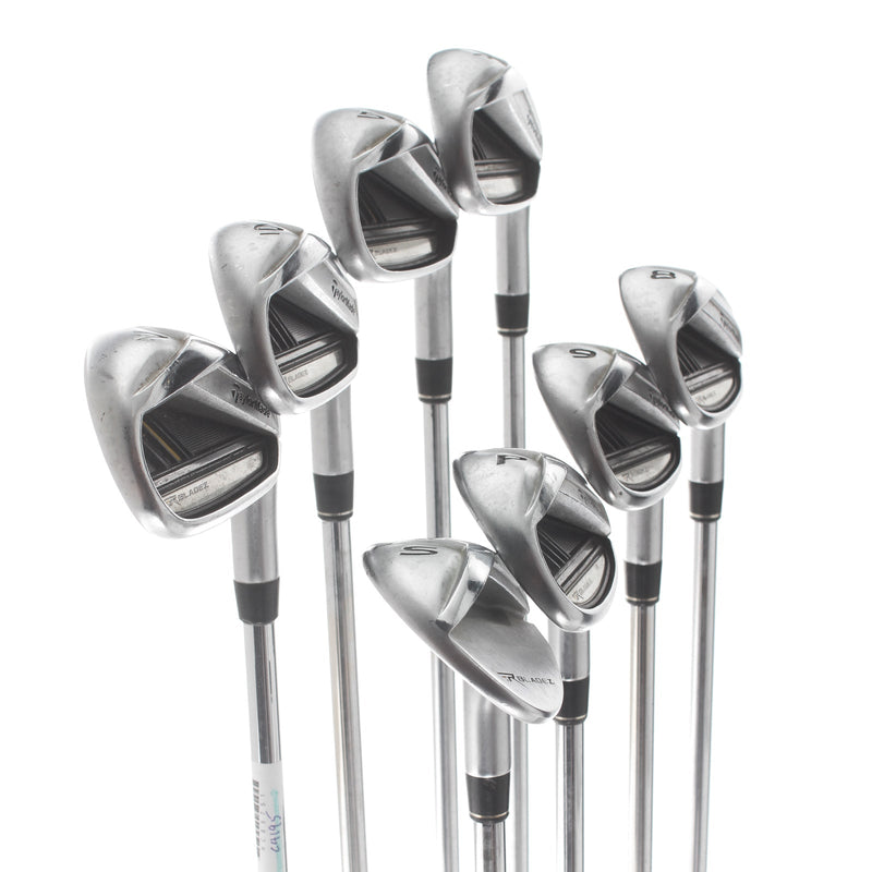 TaylorMade RocketBladez Steel Mens Right Hand Irons 4-SW Regular - Rocketfuel 85g