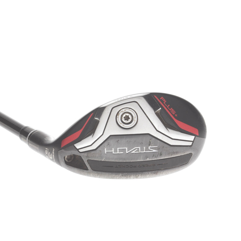 TaylorMade Stealth Plus Graphite Mens Right Hand 3 Hybrid 19.5* Stiff - HZRDUS Smoke RDX Red 80g