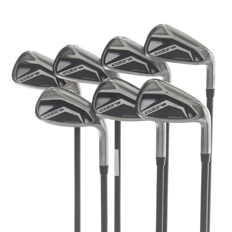 Cobra Aerojet Graphite Mens Right Hand Irons 5-SW Senior - KBS PGI 65