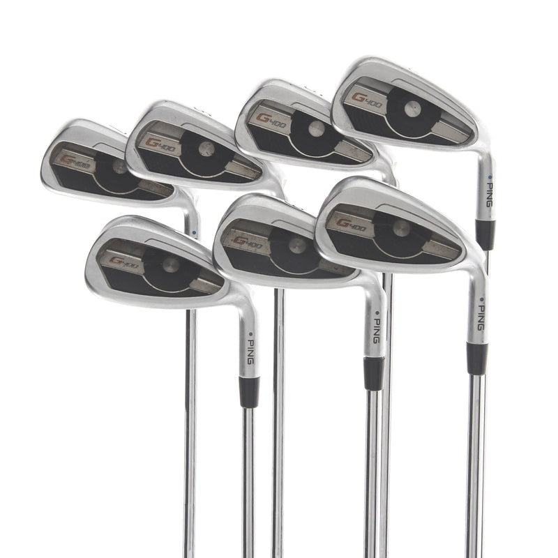 Ping G400 Steel Mens Right Hand Irons 4-PW Blue Dot 1* Upright Stiff - KBS Tour 120