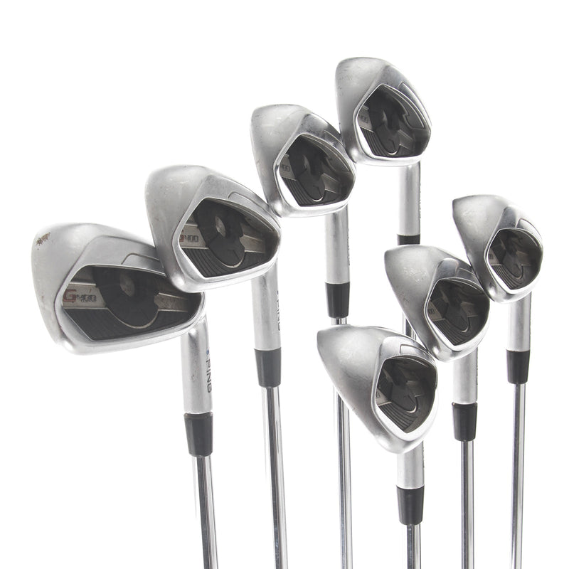 Ping G400 Steel Mens Right Hand Irons 4-PW Blue Dot 1* Upright Stiff - KBS Tour 120
