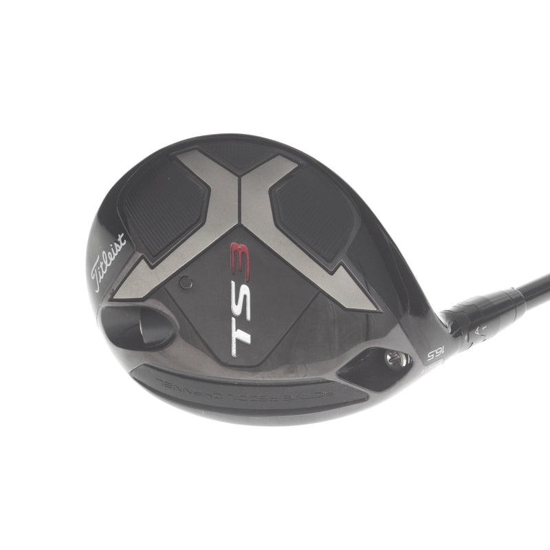 Titleist TS3 Graphite Mens Left Hand Fairway 3 wood HL 16.5* Stiff - HZRDUS Black 80g
