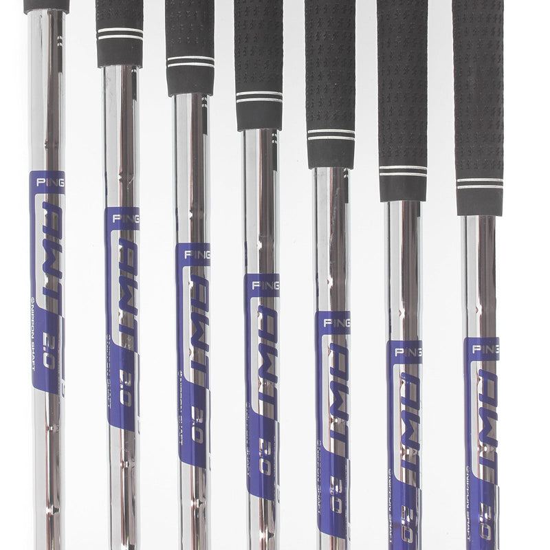 Ping G425 Steel Mens Right Hand Irons 5-SW Red Dot 1* Flat Stiff - Ping AWT 2.0
