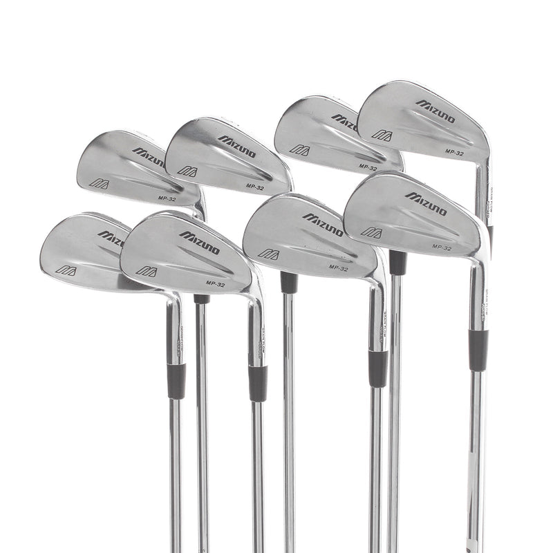Mizuno MP-32 Steel Mens Right Hand Irons 3-PW Stiff - Dynamic Gold S300