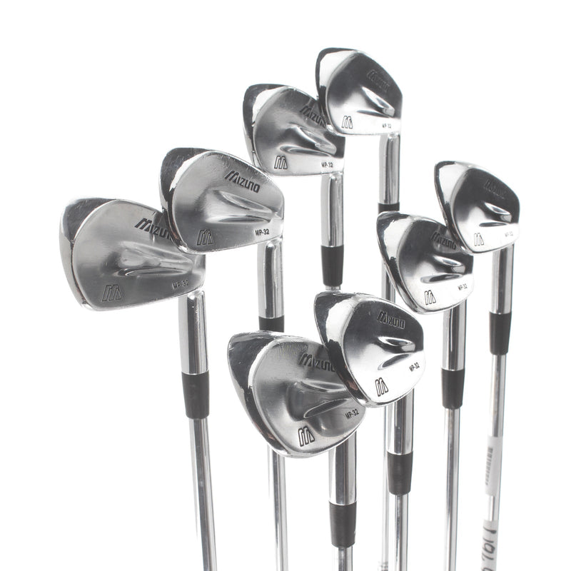 Mizuno MP-32 Steel Mens Right Hand Irons 3-PW Stiff - Dynamic Gold S300