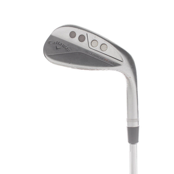 Callaway Jaws Raw Steel Mens Right Hand Sand Wedge 56* 10 Bounce S Grind Wedge - Dynamic Gold Spinner