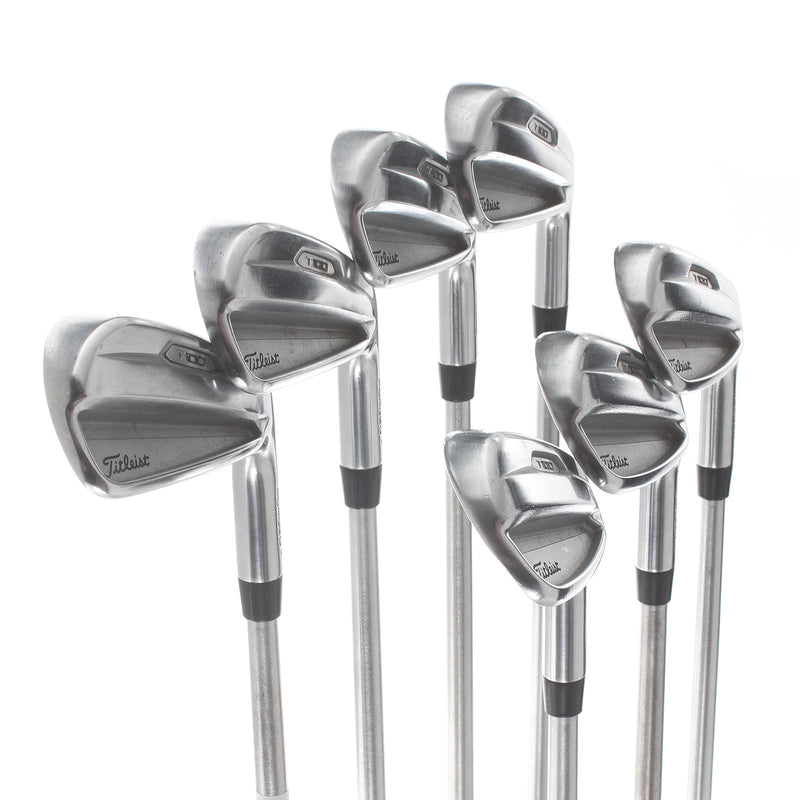 Titleist T100 2021 Steel Mens Right Hand Irons 4-PW Stiff - No Decal