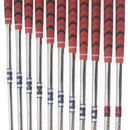 Hakusa Steel Mens Right Hand Irons 3-GW+SW+LW Extra Stiff - Rifle 6.5