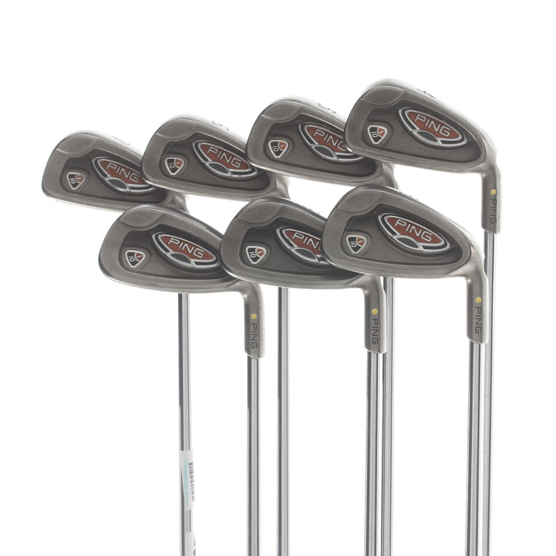Ping i10 Steel Mens Right Hand Irons 4-PW Yellow Dot 1.5* Upright Regular - Project X Rifle 5.5