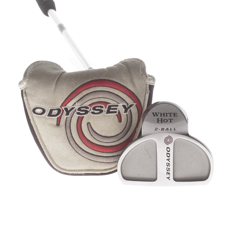 Odyssey White Hot 2-Ball Mens Right Hand Putter 34" Mallet Odyssey - Lamkin Sink Fit Straight