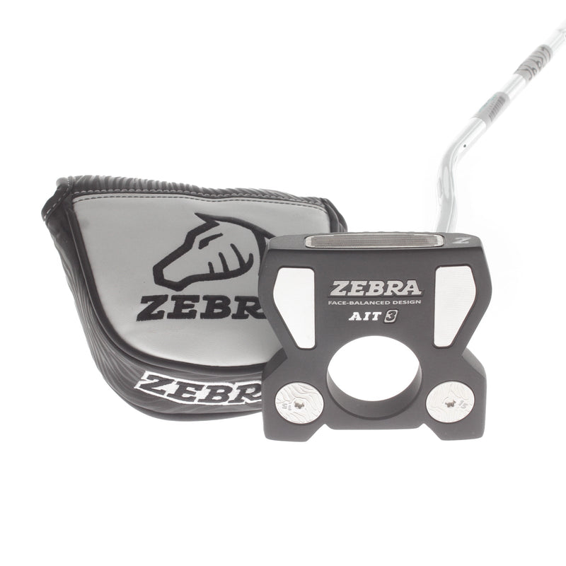 Zebra AIT Series 3 Mens Right Hand Putter 35" Mallet - Zebra