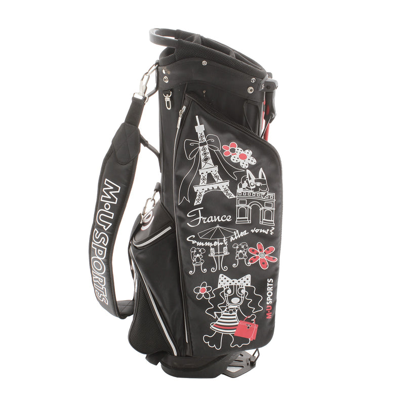 M. U. Sports Stand Bag - Black/White/Red