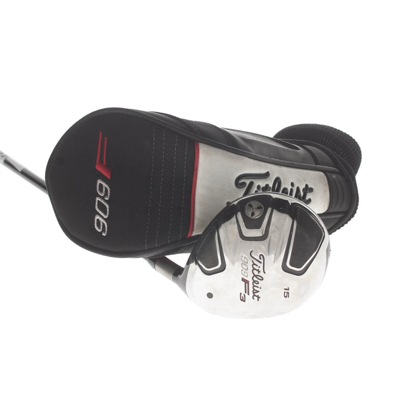 Titleist 909 F3 Graphite Mens Right Hand Fairway 3 Wood 15* Stiff - Aldila VooDoo FW-S