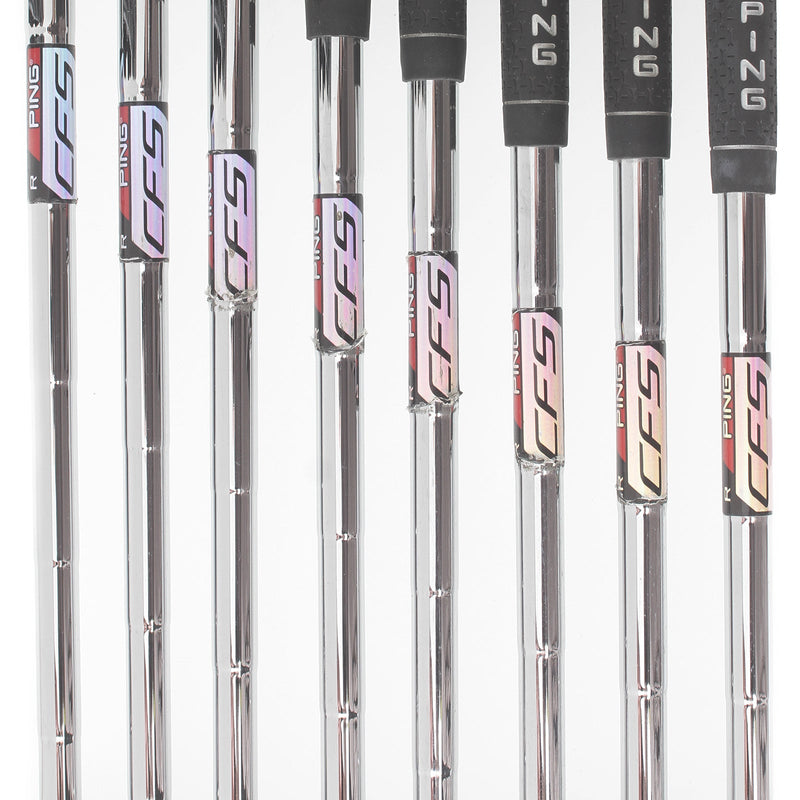 Ping G25 Steel Mens Right Hand Irons 4-SW White Dot 3* Upright Regular - Ping CFS