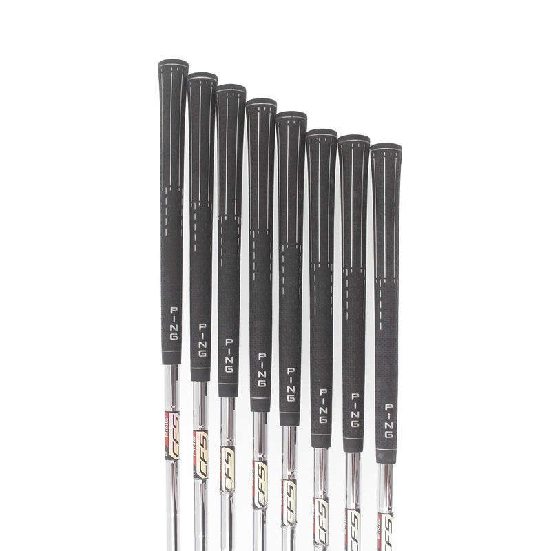 Ping G25 Steel Mens Right Hand Irons 4-SW White Dot 3* Upright Regular - Ping CFS