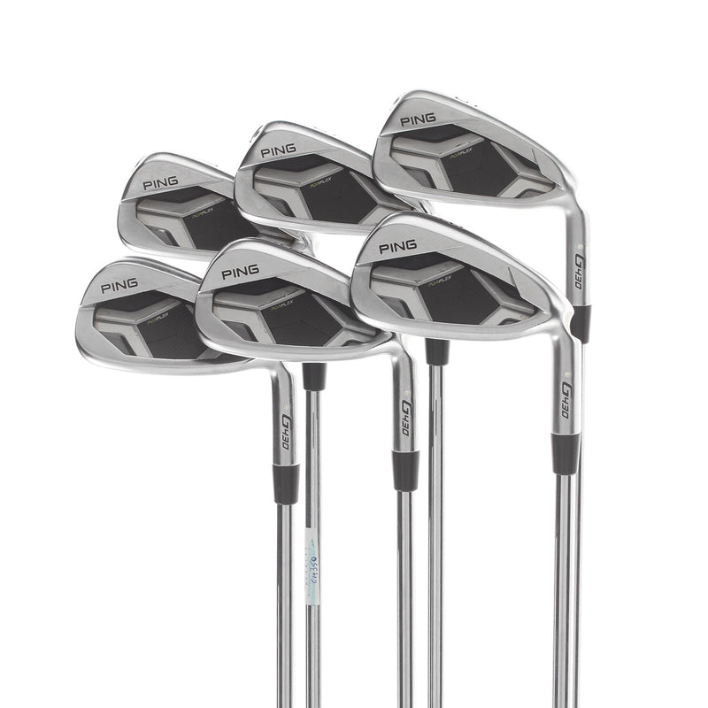 Ping G430 Steel Mens Right Hand Irons 5-PW White Dot 3* Upright Stiff - AWT 2.0