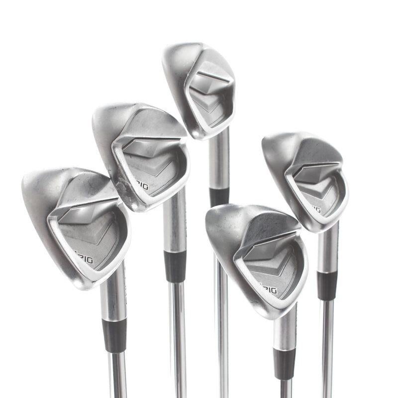 Ping i210 Steel Mens Right Hand Irons 6-PW 1* Upright Extra Stiff - Dynamic Gold X100