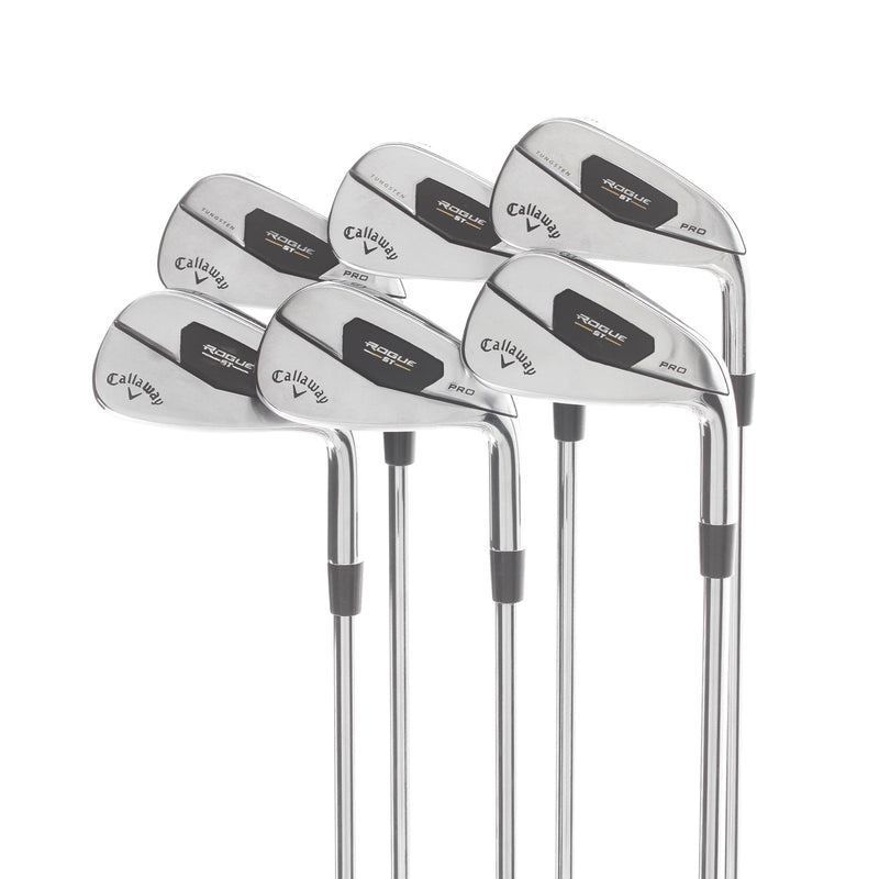 Callaway Rogue ST Pro Steel Mens Right Hand Irons 5-PW Regular - Project X Rife 105GR