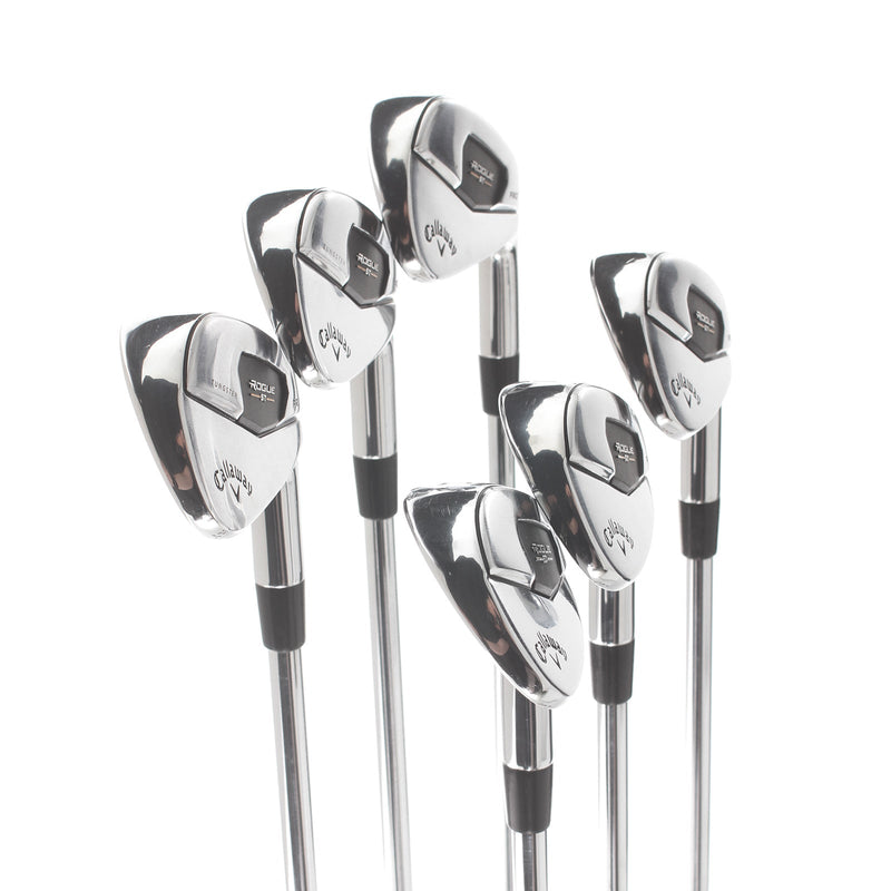 Callaway Rogue ST Pro Steel Mens Right Hand Irons 5-PW Regular - Project X Rife 105GR