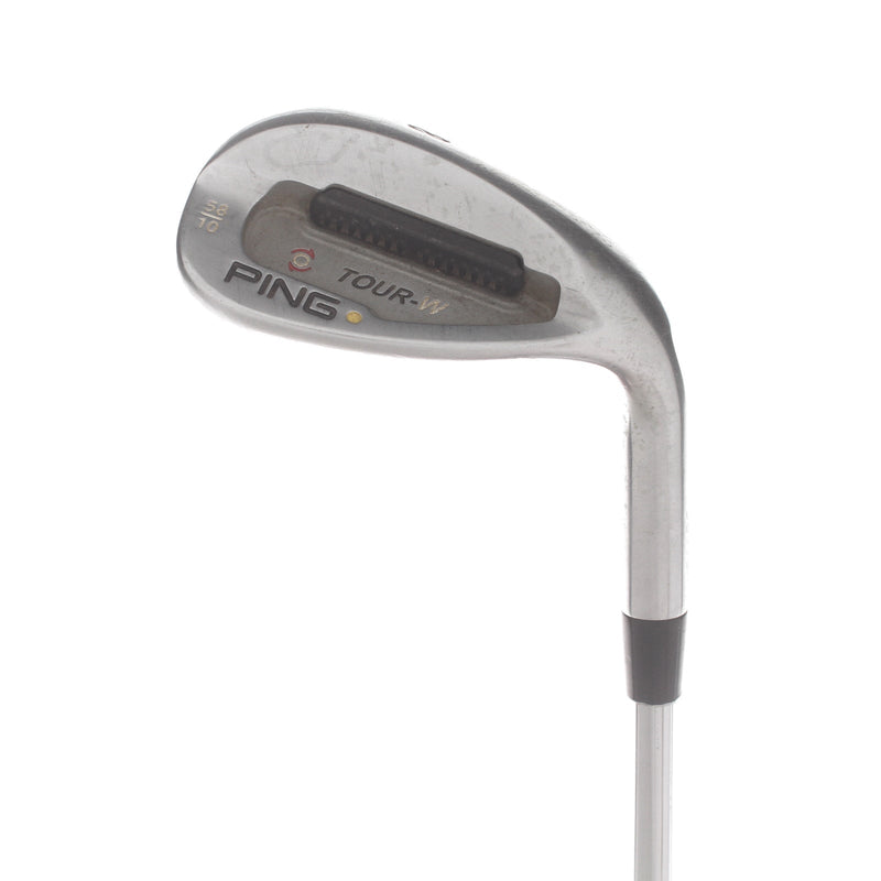 Ping Tour-W Steel Mens Right Hand Lob Wedge Yellow Dot 58* 1.5* Upright 10 Bounce Wedge - Ping AWT
