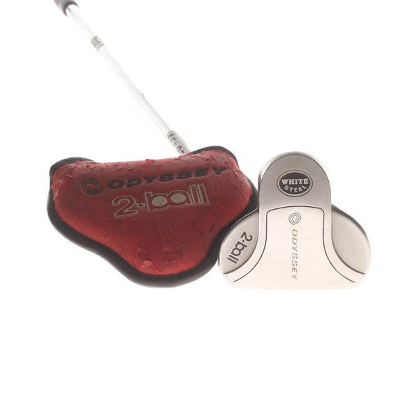 Odyssey White Steel 2-Ball Mens Right Hand Putter 35" Mallet Odyssey - Odyssey