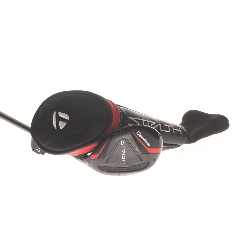 TaylorMade Stealth Graphite Mens Right Hand 4 Hybrid 22* Stiff - HZRDUS Smoke RDX Red 80