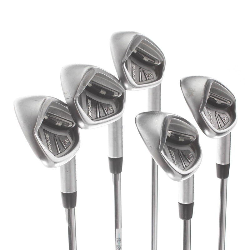 Ping i20 Steel Mens Right Hand Irons 6-PW Blue Dot 1* Upright Stiff - Ping CFS