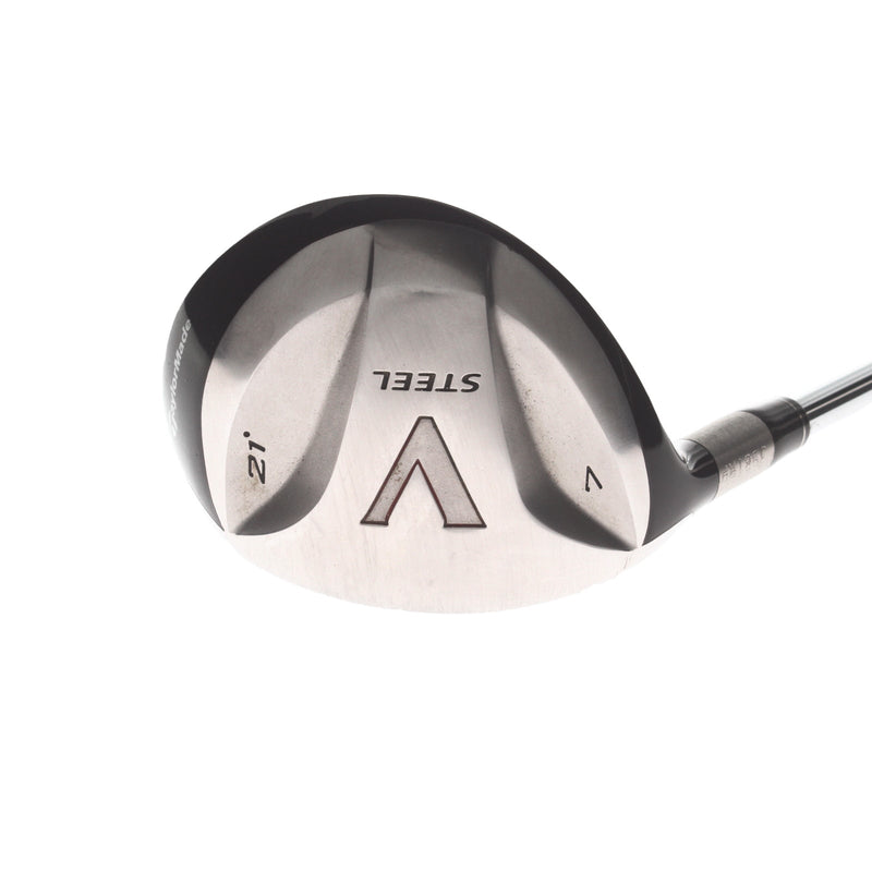 TaylorMade V Steel Steel Mens Left Hand Fairway 7 Wood 21* Stiff - Dynamic Gold Lite