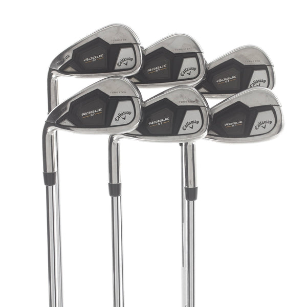 Callaway Rogue ST Max OS Steel Mens Left Hand Irons 5-PW Stiff - Elevate MPH 85