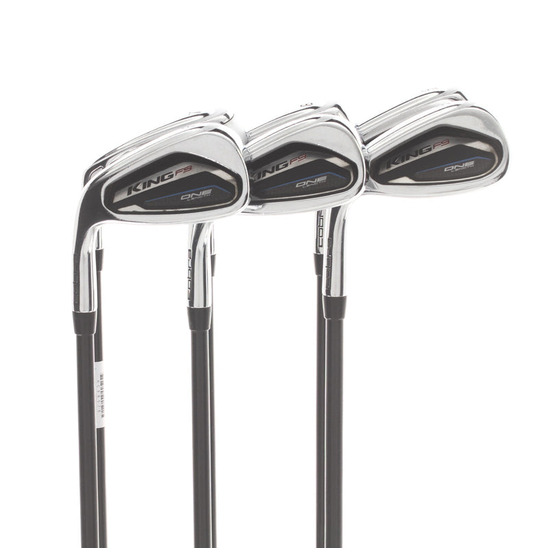 Cobra King F9 One Length Graphite Mens Left Hand Irons 7-GW+SW Regular - Fujikura Atmos 6R