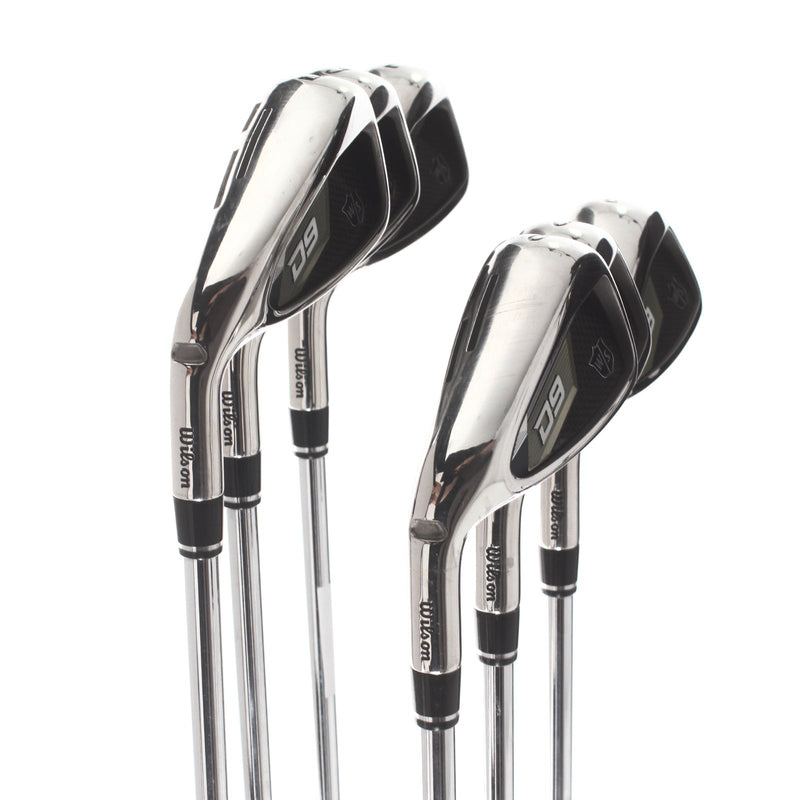 Wilson Staff D9 Steel Mens Left Hand Irons 5-PW Regular - KBS Max Ultralite