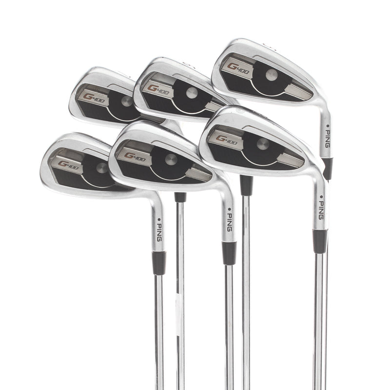 Ping G400 Steel Mens Right Hand Irons 5-PW Black Dot Regular - Ping AWT 2.0