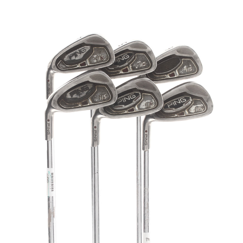 Ping i15 Steel Mens Left Hand Irons 4-9 Red Dot 0.75* Flat Regular - Ping