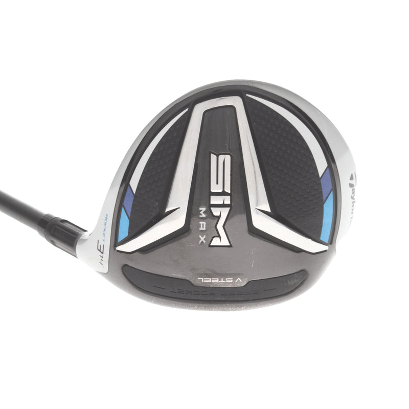 TaylorMade Sim Max Rocket Graphite Mens Right Hand Fairway 3 Wood 14* Stiff - HZRDUS Smoke 6.0 70g