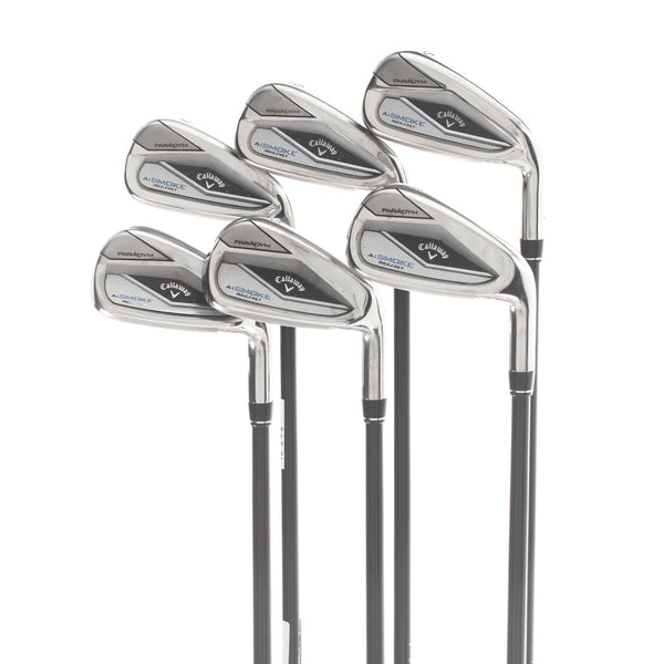 Callaway Paradym Ai Smoke HL Graphite Mens Right Hand Irons 5-PW Regular - Tensei Blue 40